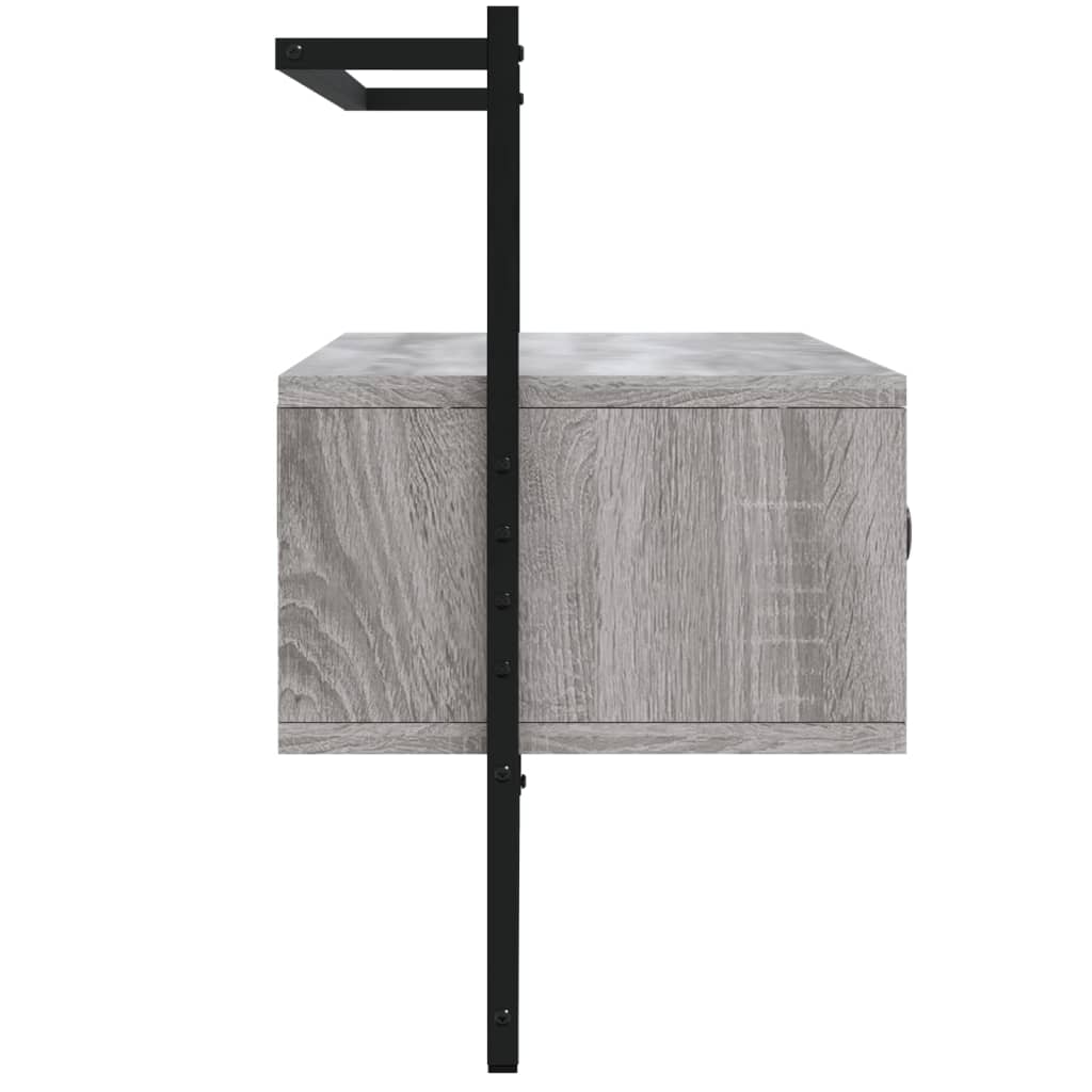 TV-Wandschrank Grau Sonoma 100,5x30x51 cm Holzwerkstoff - Pazzar.ch