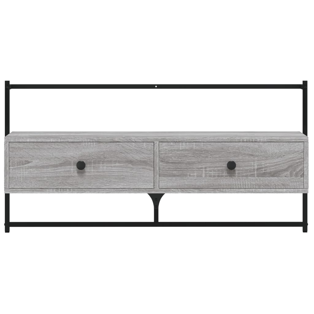 TV-Wandschrank Grau Sonoma 100,5x30x51 cm Holzwerkstoff - Pazzar.ch
