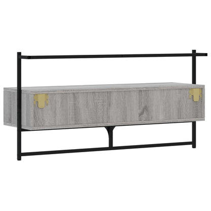 TV-Wandschrank Grau Sonoma 100,5x30x51 cm Holzwerkstoff - Pazzar.ch