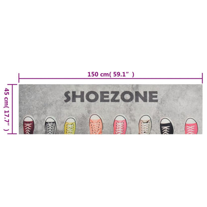 Küchenteppich Waschbar Shoezone 45x150 cm Samt - Pazzar.ch