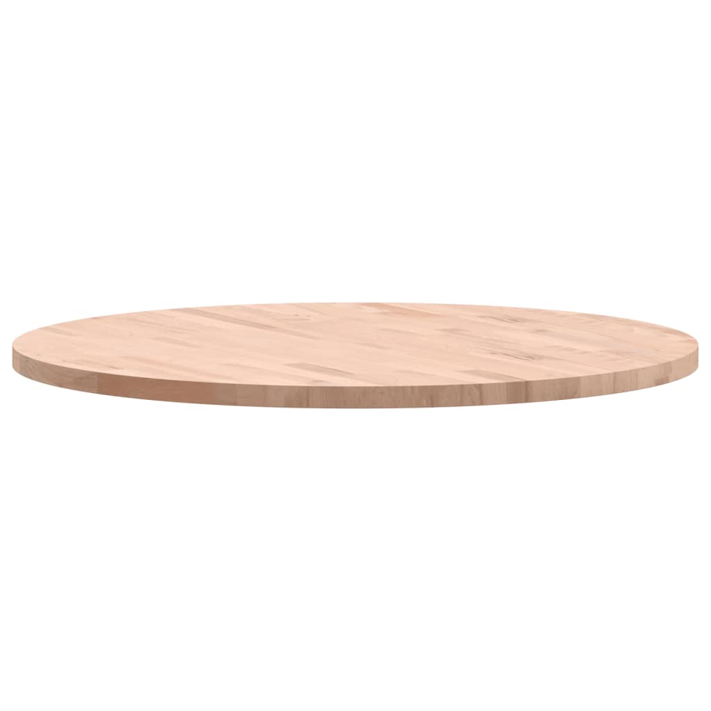 Tischplatte Ø80x2,5 cm Rund Massivholz Buche - Pazzar.ch