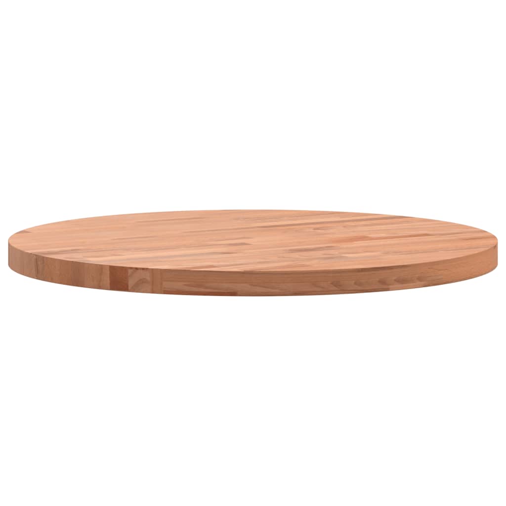 Tischplatte Ø50x2,5 cm Rund Massivholz Buche - Pazzar.ch