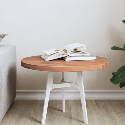 Tischplatte Ø50x2,5 cm Rund Massivholz Buche - Pazzar.ch
