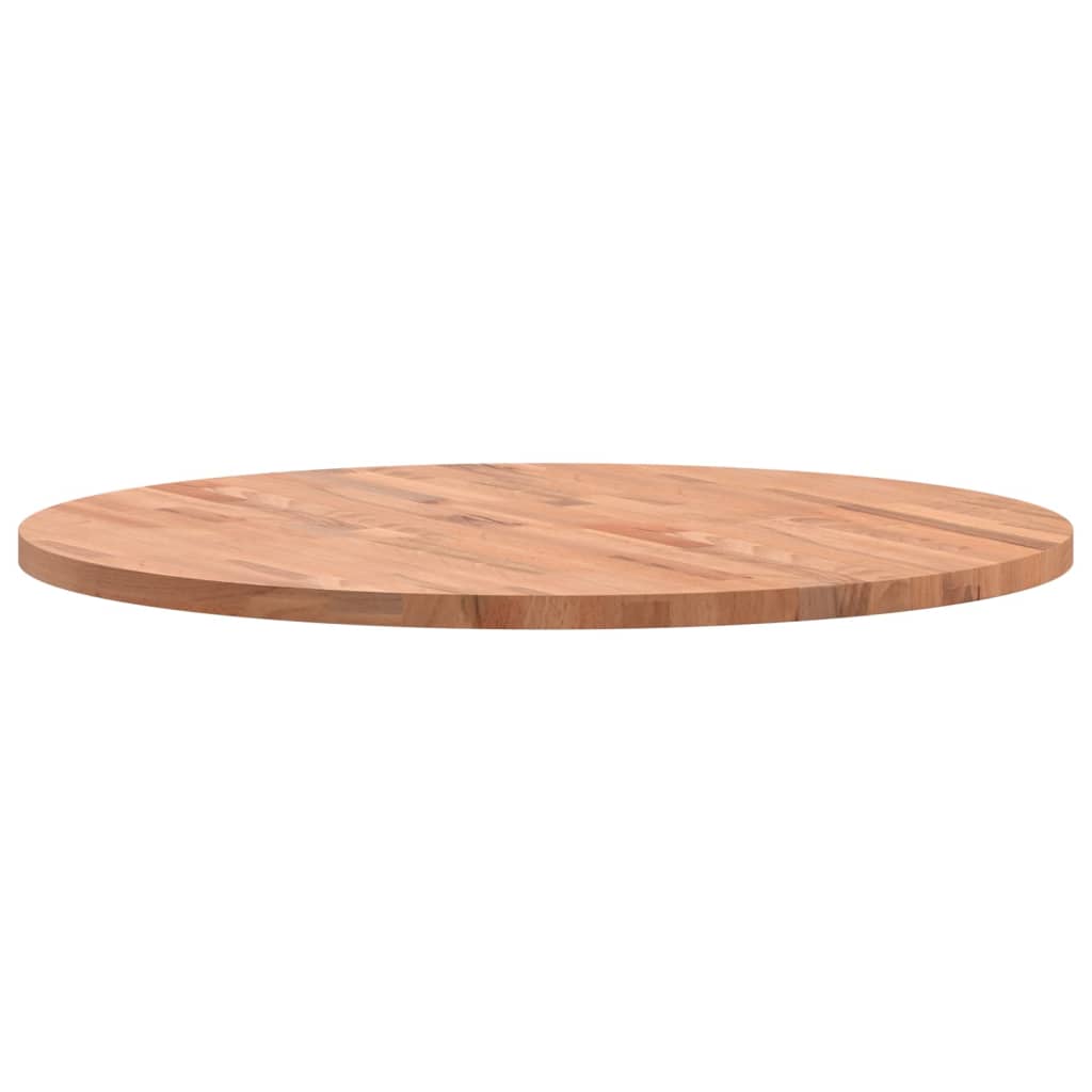 Tischplatte Ø80x2,5 cm Rund Massivholz Buche - Pazzar.ch