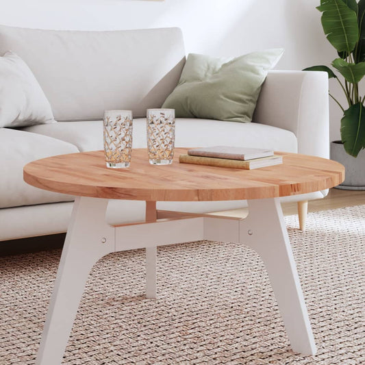 Tischplatte Ø80x2,5 cm Rund Massivholz Buche - Pazzar.ch