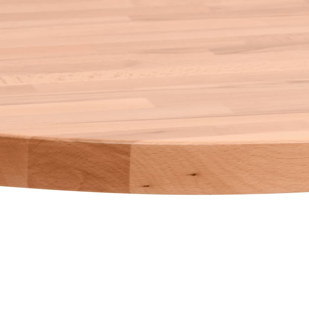 Tischplatte Ø90x2,5 cm Rund Massivholz Buche - Pazzar.ch