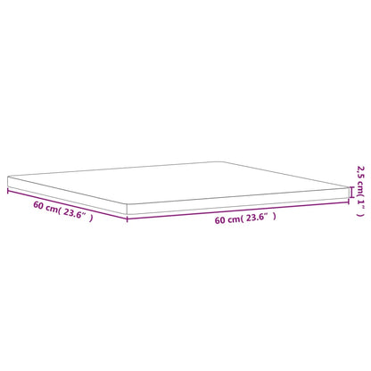 Tischplatte 40x40x2,5 cm Quadratisch Massivholz Buche - Pazzar.ch