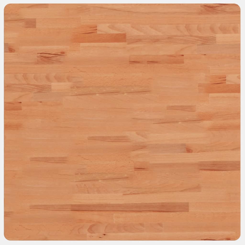 Tischplatte 70x70x2,5 cm Quadratisch Massivholz Buche - Pazzar.ch