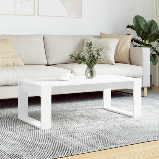 Couchtisch Weiß 102x50x35 cm Holzwerkstoff - Pazzar.ch