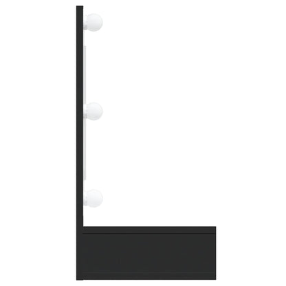 Spiegelschrank mit LED Schwarz 90x31,5x62 cm - Pazzar.ch
