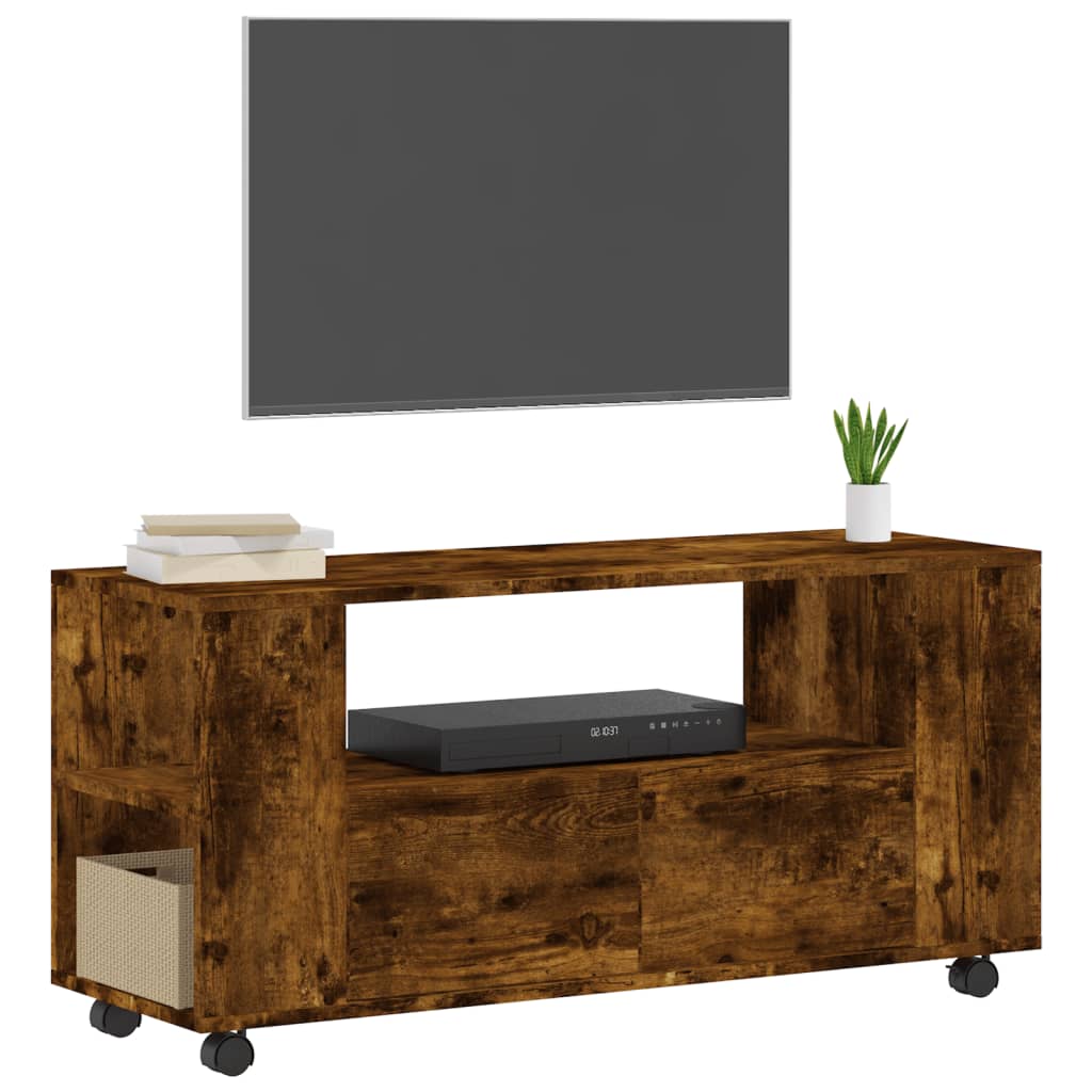 TV-Schrank Räuchereiche 102x34,5x43 cm Holzwerkstoff - Pazzar.ch