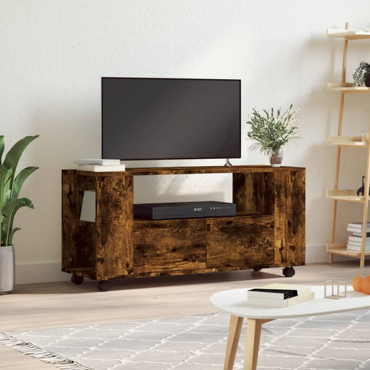TV-Schrank Räuchereiche 102x34,5x43 cm Holzwerkstoff - Pazzar.ch