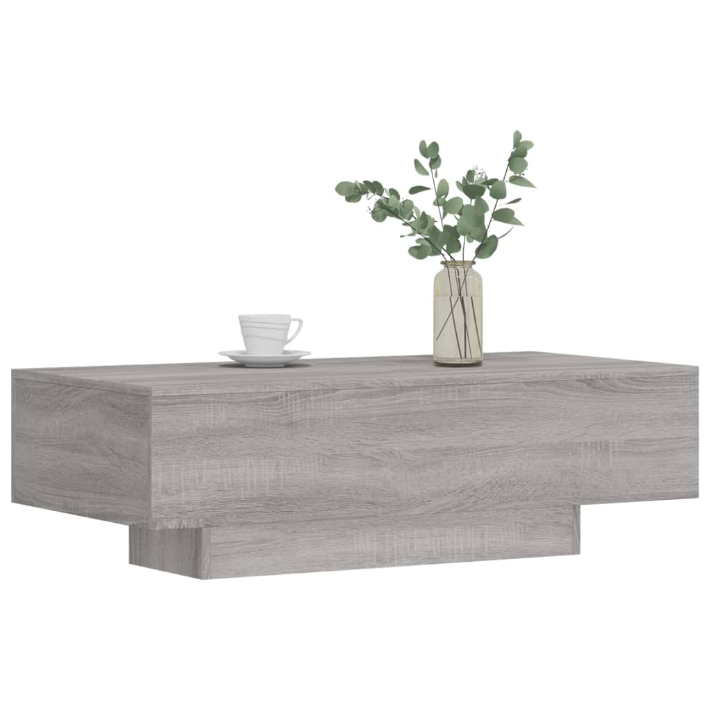 Couchtisch Grau Sonoma 100x49,5x31 cm Holzwerkstoff - Pazzar.ch