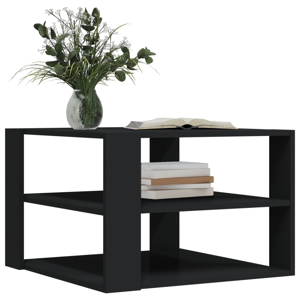 Couchtisch Schwarz 59,5x59,5x40 cm Holzwerkstoff - Pazzar.ch