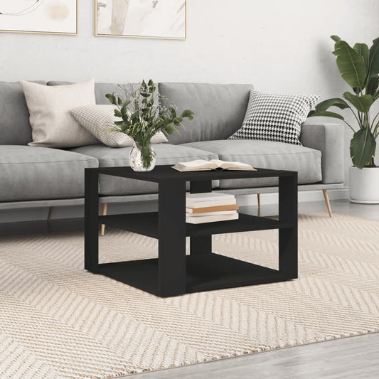 Couchtisch Schwarz 59,5x59,5x40 cm Holzwerkstoff - Pazzar.ch