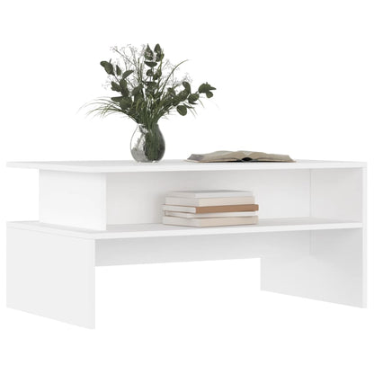 Couchtisch Weiß 90x55x42,5 cm Holzwerkstoff - Pazzar.ch