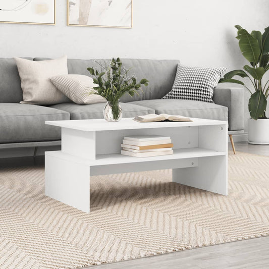 Couchtisch Weiß 90x55x42,5 cm Holzwerkstoff - Pazzar.ch