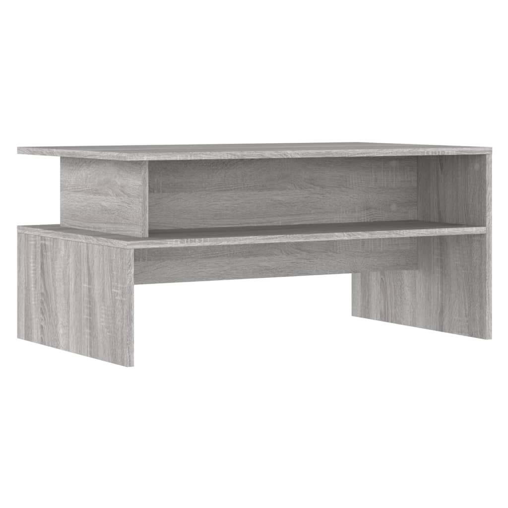 Couchtisch Grau Sonoma 90x55x42,5 cm Holzwerkstoff - Pazzar.ch