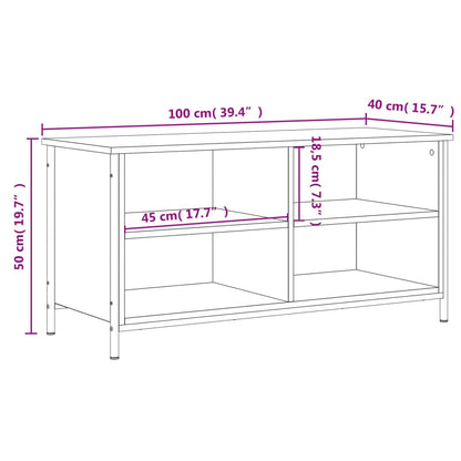TV-Schrank Grau Sonoma 100x40x50 cm Holzwerkstoff - Pazzar.ch
