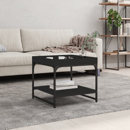 Couchtisch Schwarz 49,5x49,5x45 cm Holzwerkstoff - Pazzar.ch