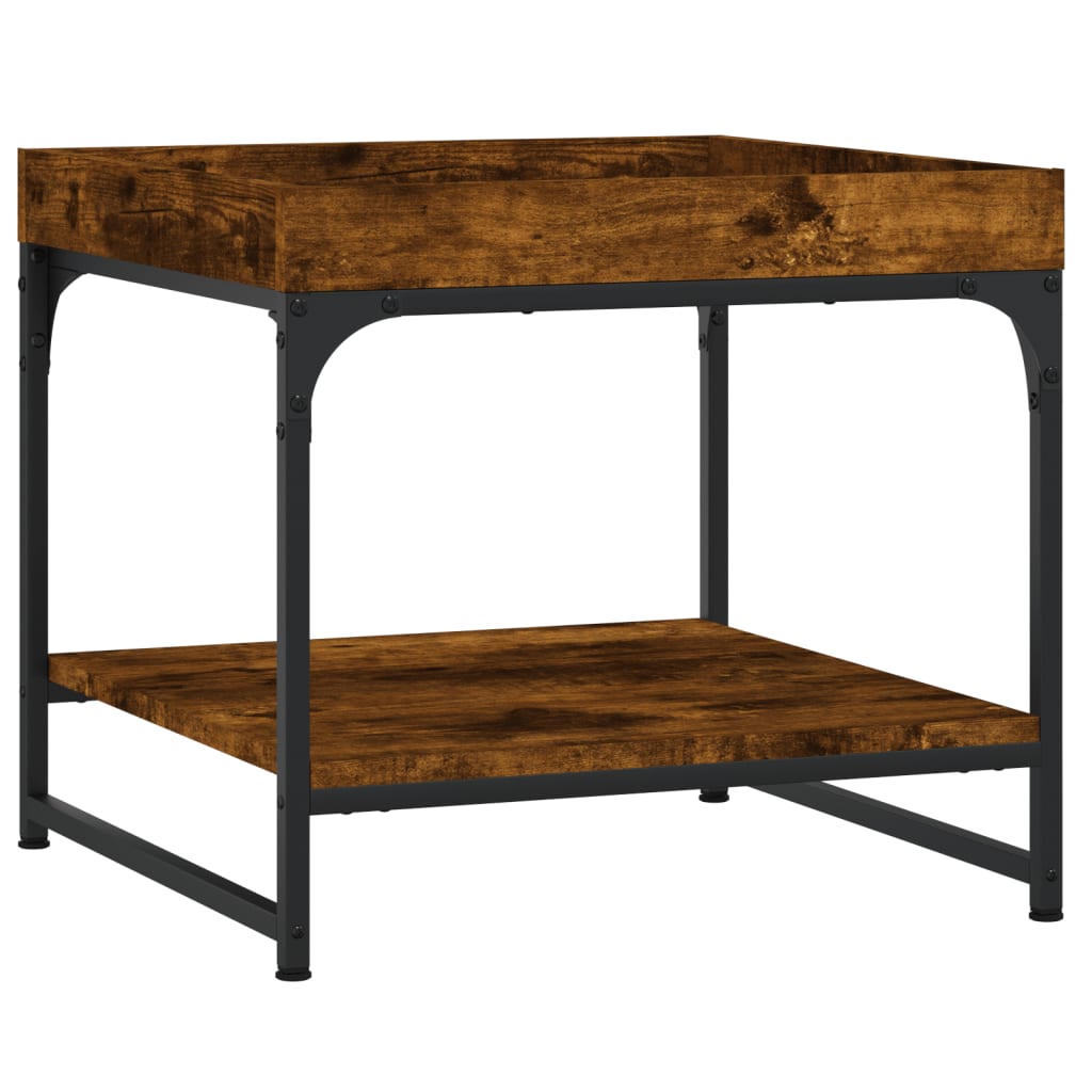 Couchtisch Räuchereiche 49,5x49,5x45 cm Holzwerkstoff - Pazzar.ch