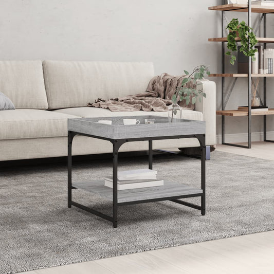 Couchtisch Grau Sonoma 49,5x49,5x45 cm Holzwerkstoff - Pazzar.ch