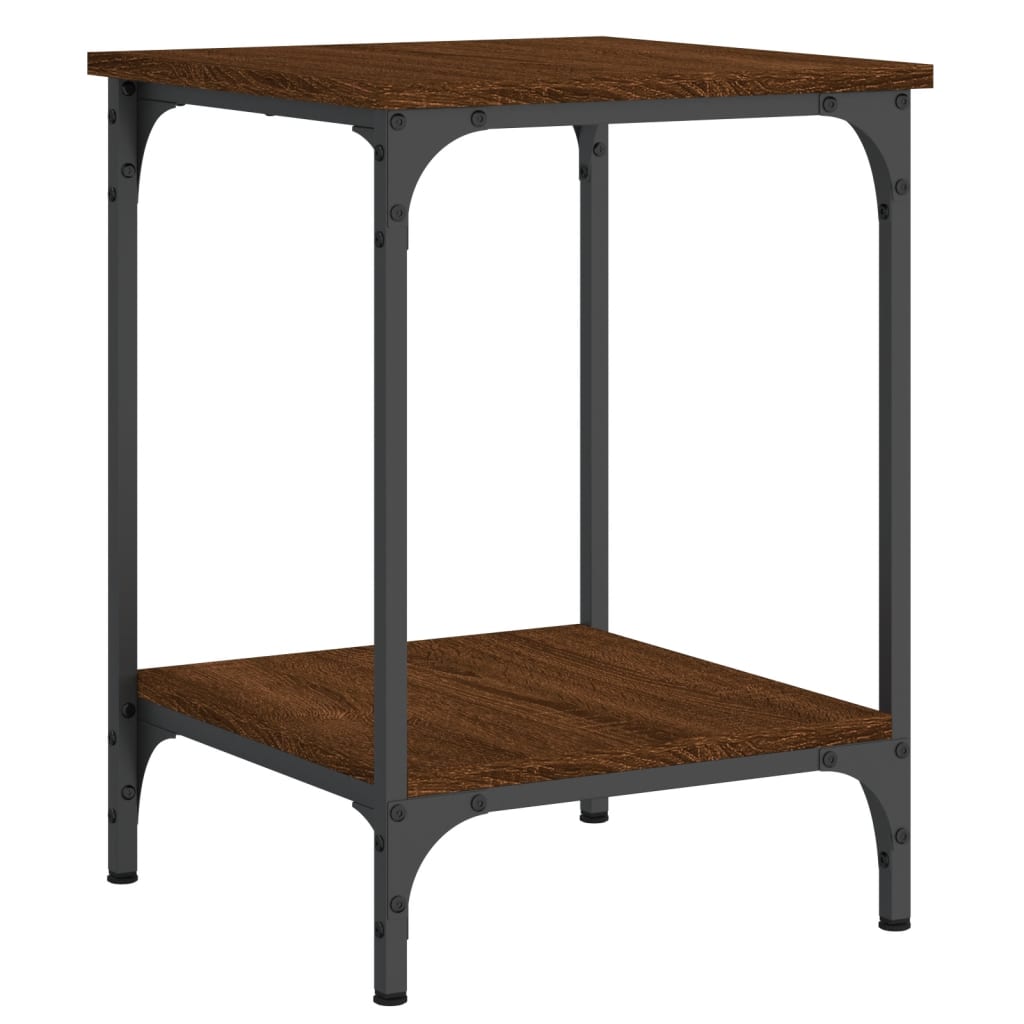 Couchtisch Braun Eichen-Optik 40x40x55 cm Holzwerkstoff - Pazzar.ch
