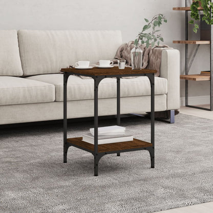 Couchtisch Braun Eichen-Optik 40x40x55 cm Holzwerkstoff - Pazzar.ch