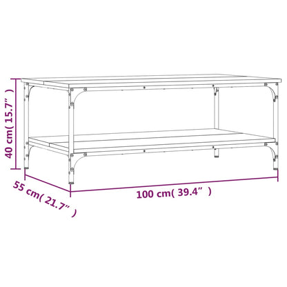 Couchtisch Schwarz 100x55x40 cm Holzwerkstoff - Pazzar.ch