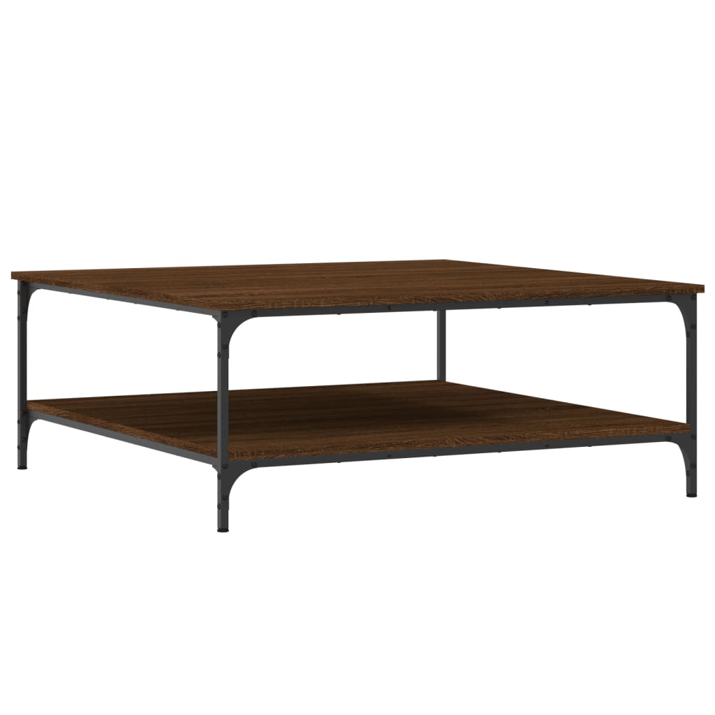 Couchtisch Braun Eichen-Optik 100x100x40 cm Holzwerkstoff - Pazzar.ch