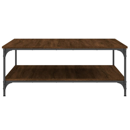 Couchtisch Braun Eichen-Optik 100x100x40 cm Holzwerkstoff - Pazzar.ch