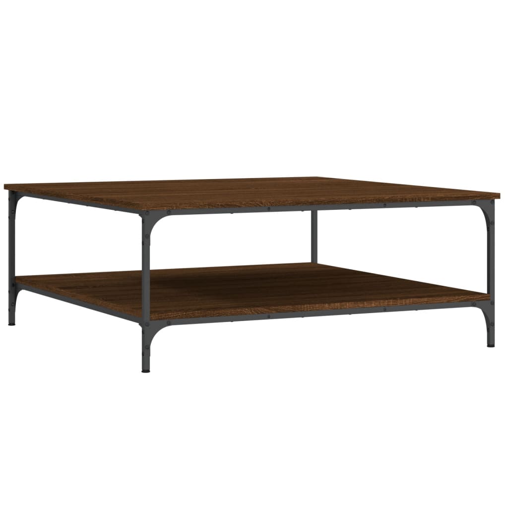 Couchtisch Braun Eichen-Optik 100x100x40 cm Holzwerkstoff - Pazzar.ch