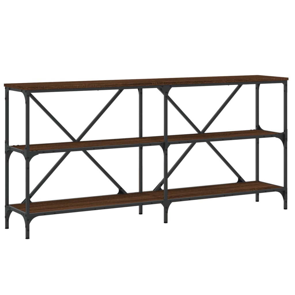 Konsolentisch Braun Eichen-Optik 160x30x75 cm Holzwerkstoff - Pazzar.ch