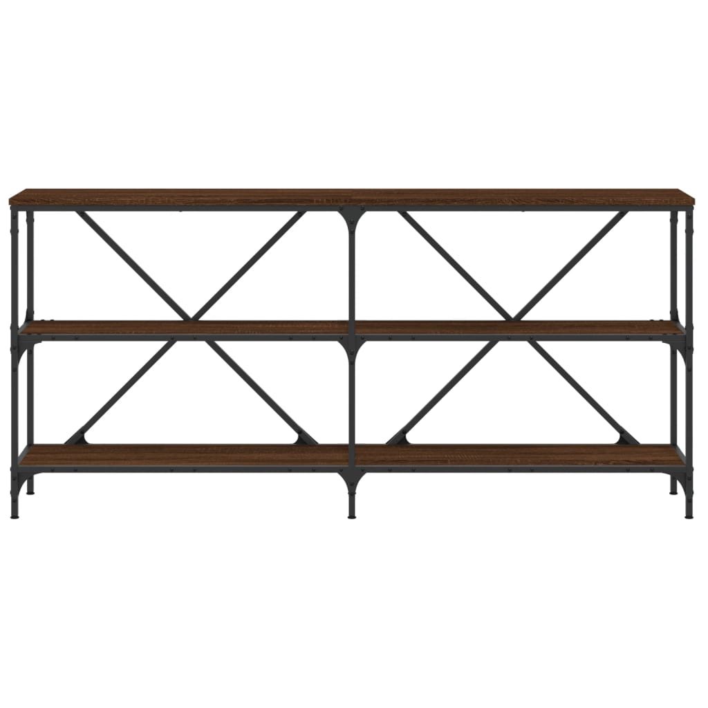 Konsolentisch Braun Eichen-Optik 160x30x75 cm Holzwerkstoff - Pazzar.ch