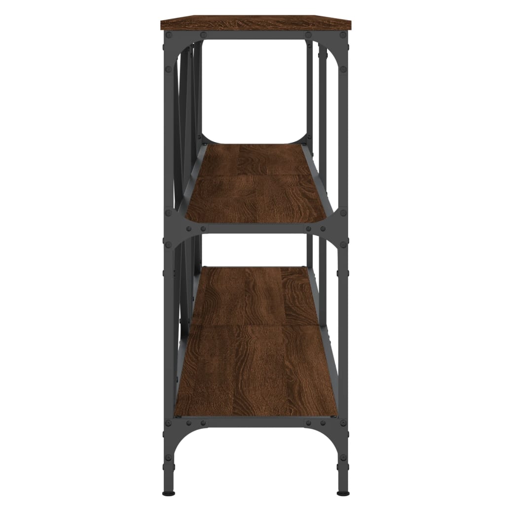 Konsolentisch Braun Eichen-Optik 160x30x75 cm Holzwerkstoff - Pazzar.ch