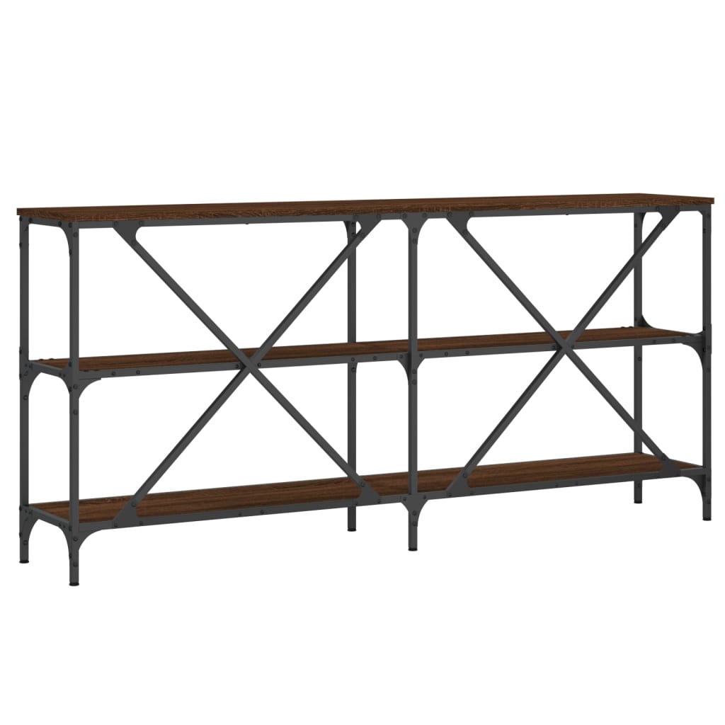 Konsolentisch Braun Eichen-Optik 160x30x75 cm Holzwerkstoff - Pazzar.ch