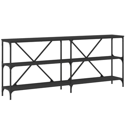 Konsolentisch Schwarz 180x30x75 cm Holzwerkstoff und Eisen - Pazzar.ch