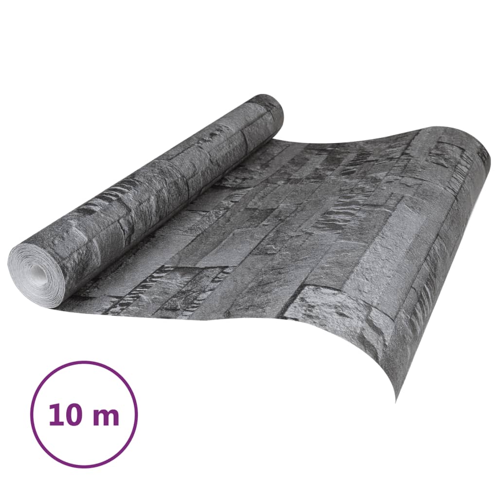 Tapete 3D Stein-Optik Schwarz - Pazzar.ch