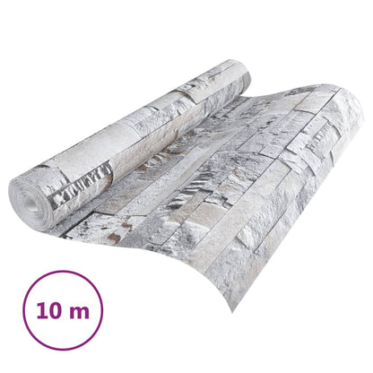 Tapete 3D Stein-Optik Grau und Braun - Pazzar.ch