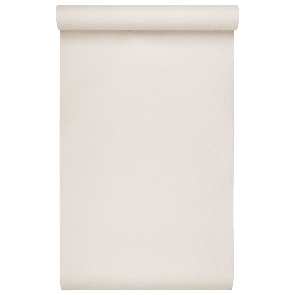 Vliestapete 3D Einfarbig Creme 10x0,53 m