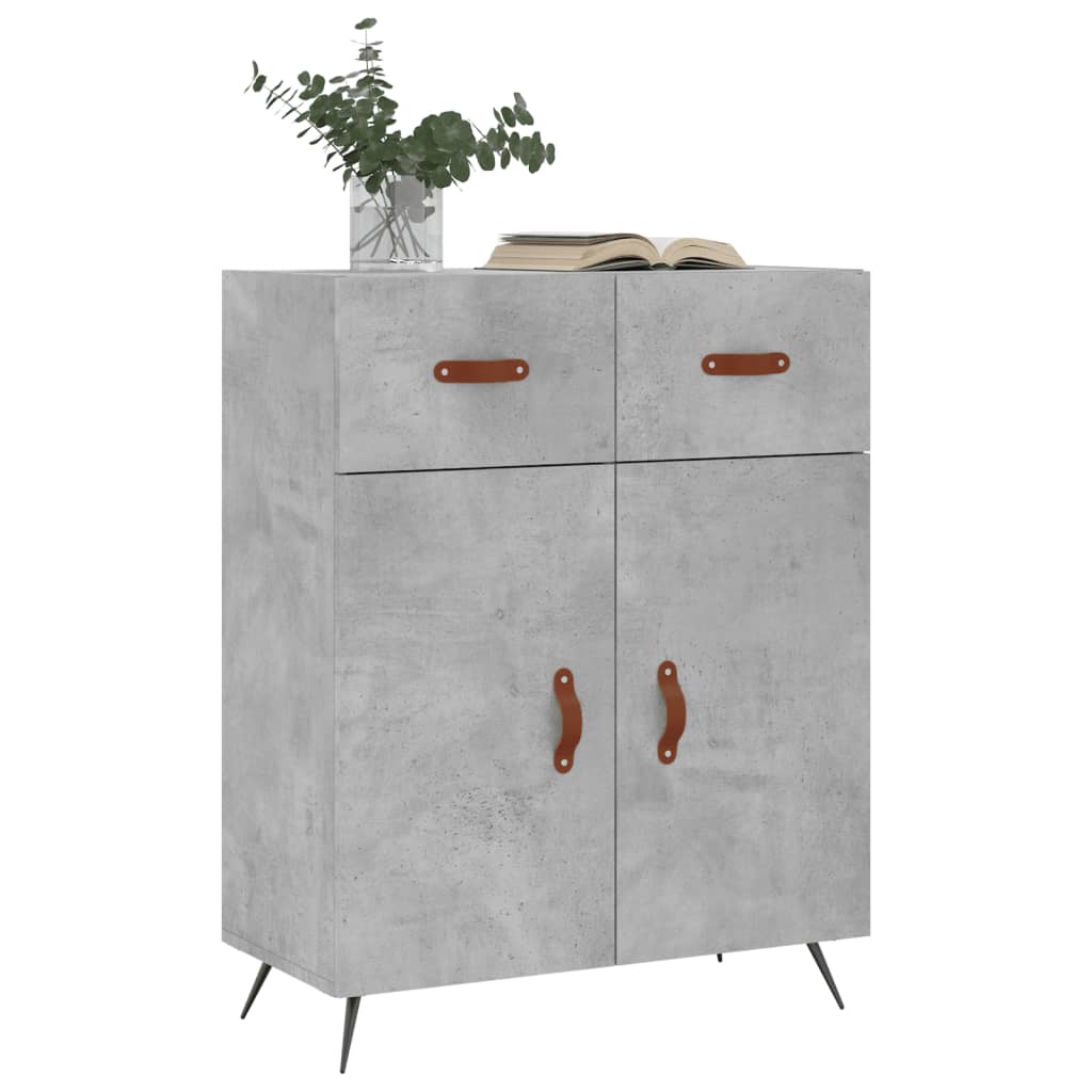 Sideboard Betongrau 69,5x34x90 cm Holzwerkstoff - Pazzar.ch