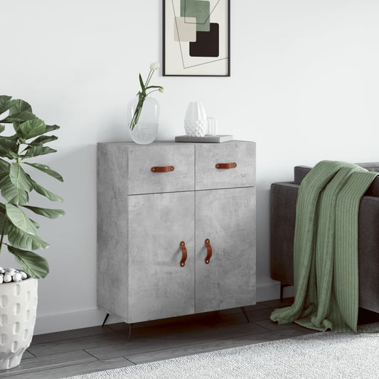 Sideboard Betongrau 69,5x34x90 cm Holzwerkstoff - Pazzar.ch