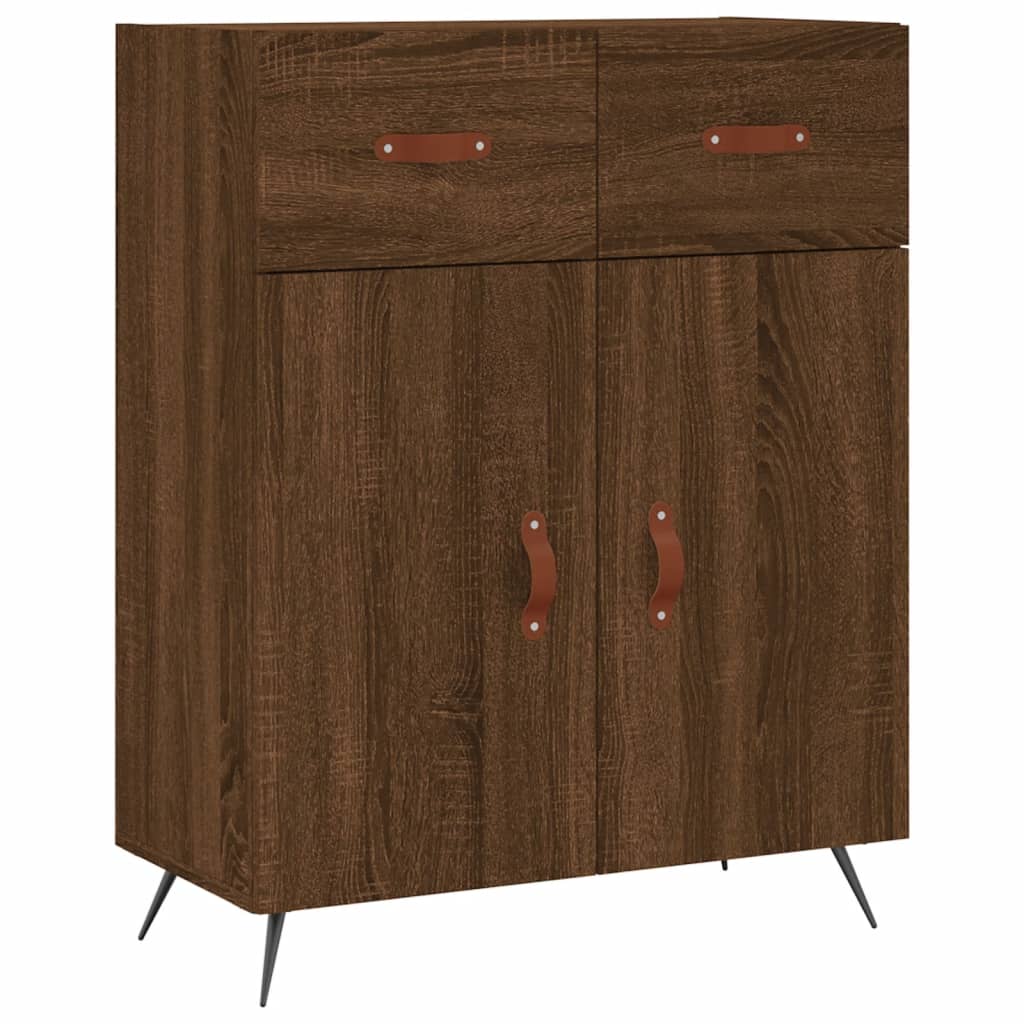 Sideboard Braun Eichen-Optik 69,5x34x90 cm Holzwerkstoff - Pazzar.ch