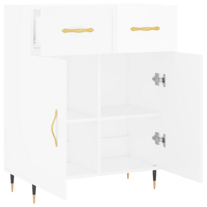 Sideboard Hochglanz-Weiß 69,5x34x90 cm Holzwerkstoff - Pazzar.ch