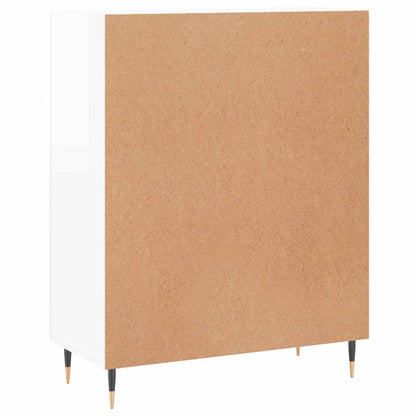Sideboard Hochglanz-Weiß 69,5x34x90 cm Holzwerkstoff - Pazzar.ch