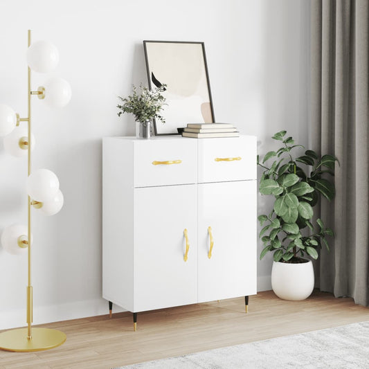Sideboard Hochglanz-Weiß 69,5x34x90 cm Holzwerkstoff - Pazzar.ch