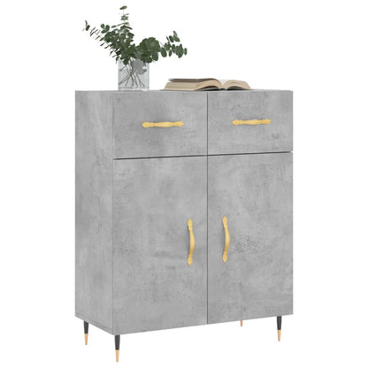 Sideboard Betongrau 69,5x34x90 cm Holzwerkstoff - Pazzar.ch