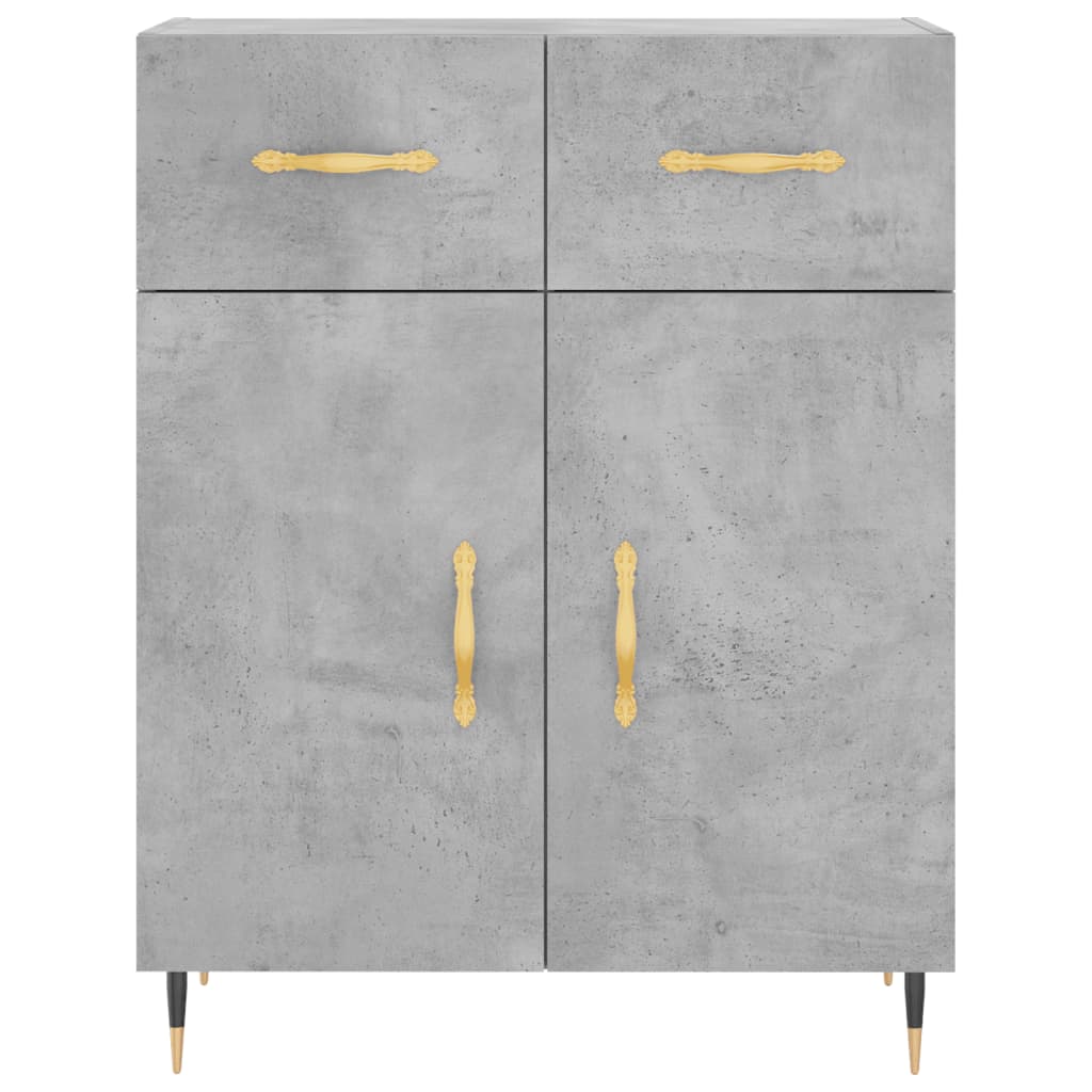 Sideboard Betongrau 69,5x34x90 cm Holzwerkstoff - Pazzar.ch