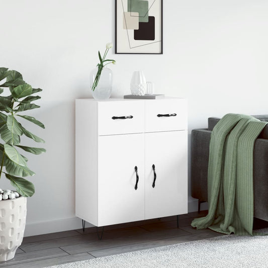 Sideboard Hochglanz-Weiß 69,5x34x90 cm Holzwerkstoff - Pazzar.ch