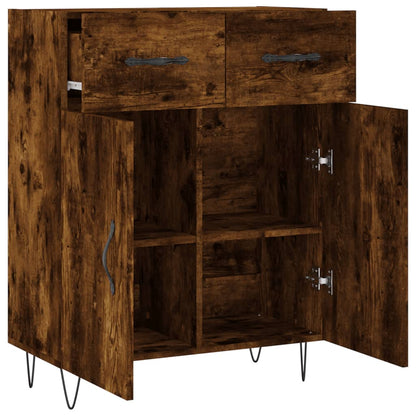 Sideboard Räuchereiche 69,5x34x90 cm Holzwerkstoff - Pazzar.ch